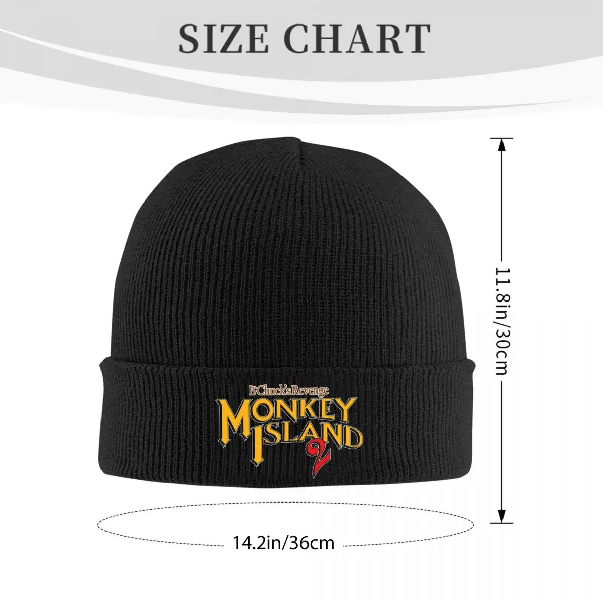 Secret Of Monkey Island Warm Knitted Cap Fashion Bonnet Hat Autumn Winter Outdoor Beanies Hats for Unisex Adult