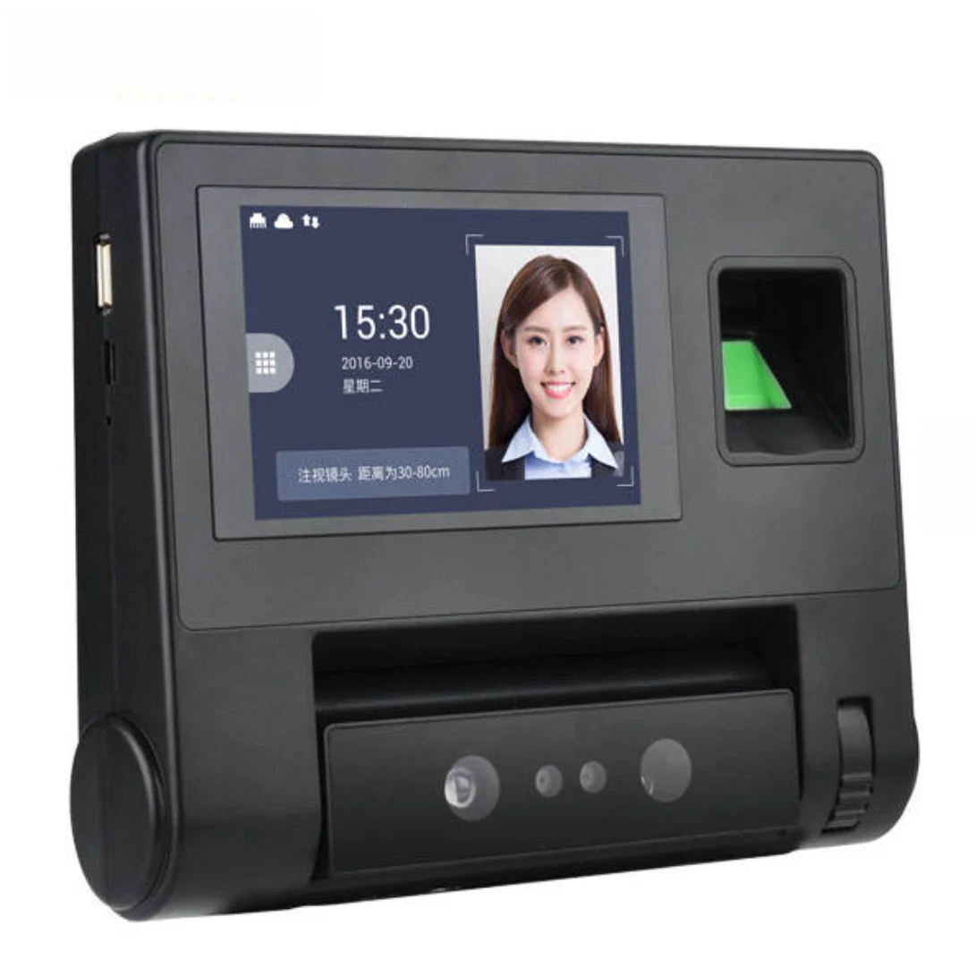 WIFI WITEASY Time Clock System Password Remote Cloud Personnel Biometric Fingerprint Face Scanner Detection Machine