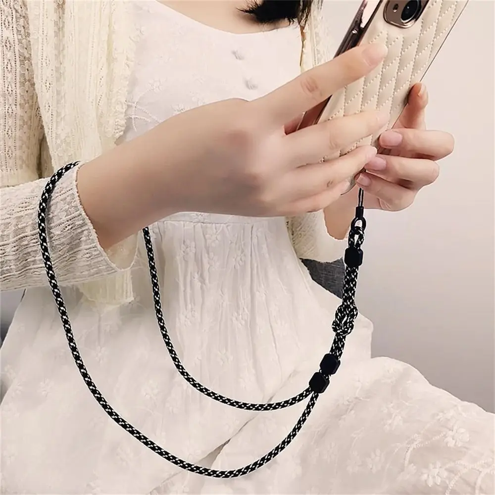 

Long Neck Hanging Chain Hand-woven Mobile Phone Lanyard Strong and Length Adjustable Dual-use Lanyard Phone Anti-lost Pendant