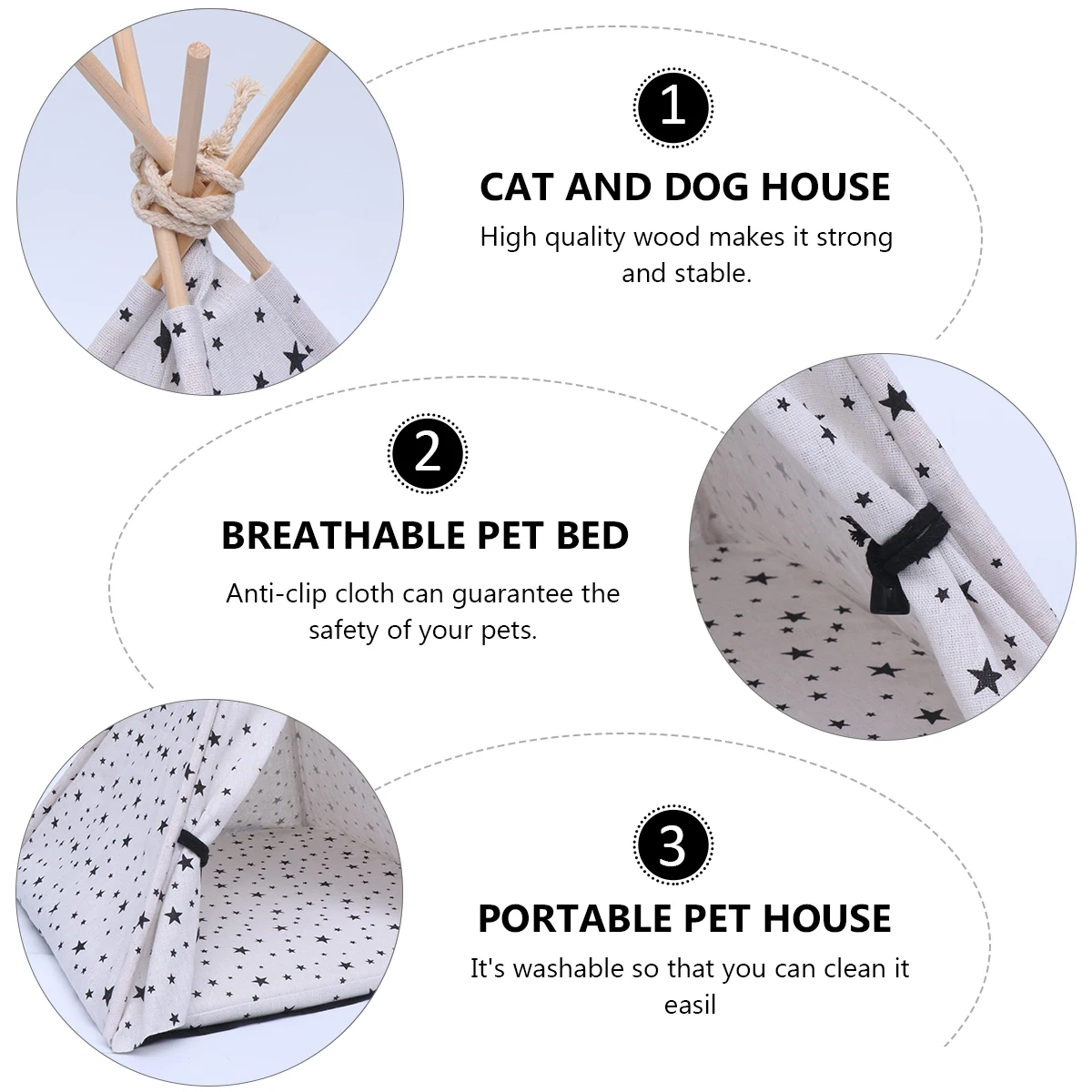 Cat Tent Bed Pet Indoor Small Puppy House Dog Kennel Outdoor Polyester Mini for Pets