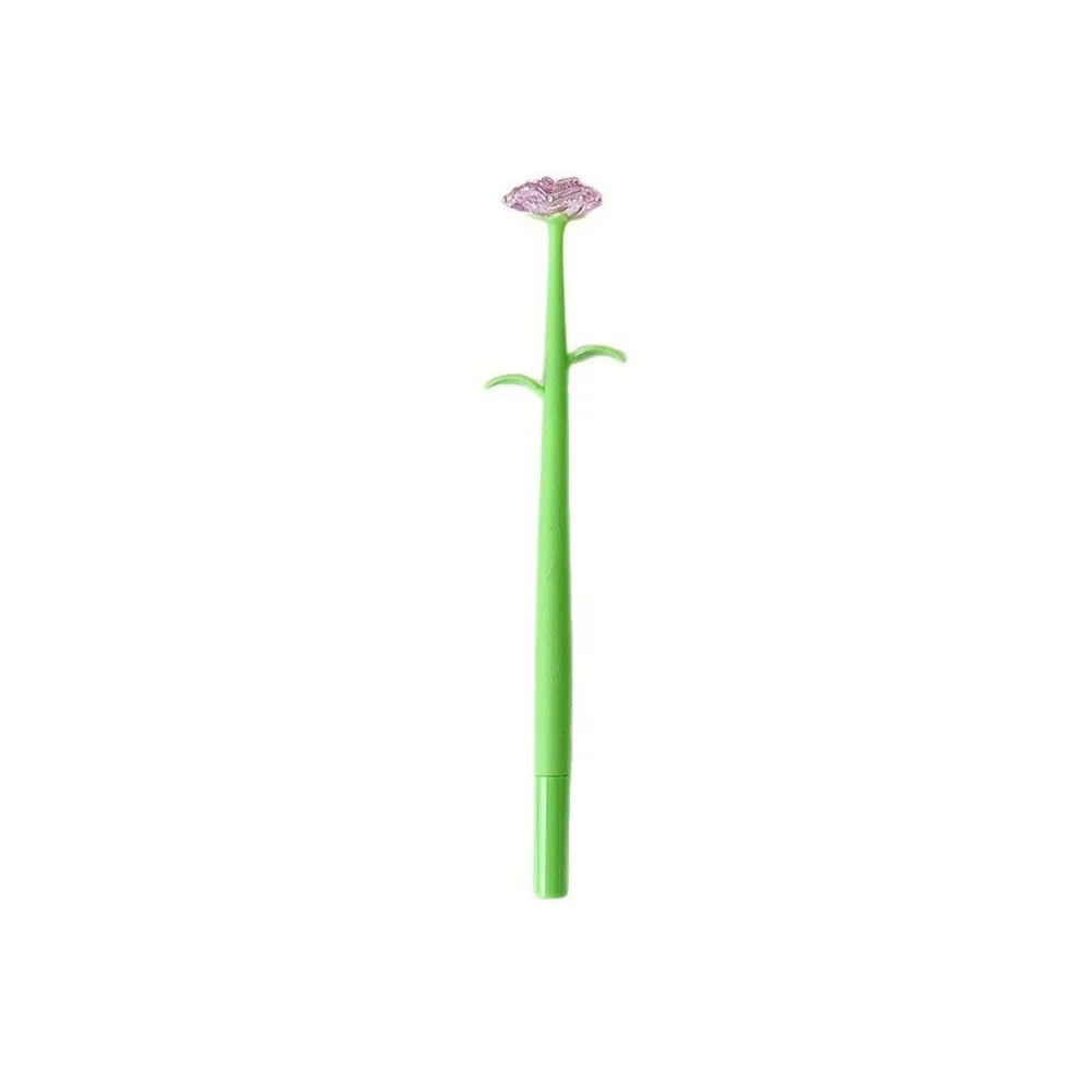 Kawaii Simulation Flower Ballpoint Pen Quick-dry Smooth Writing Neutral Pen Rose Gel Pen Gift