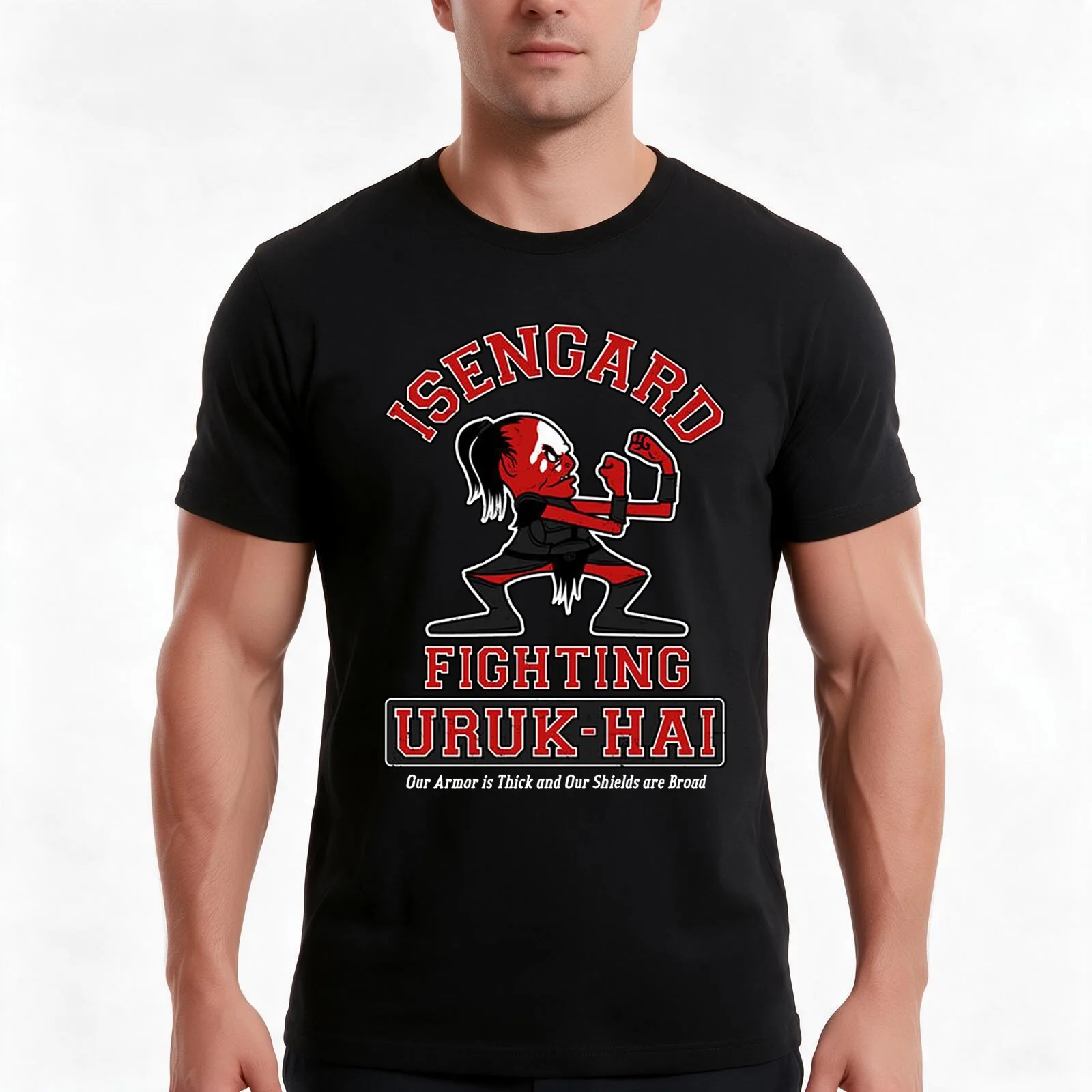 Isengard Fighting URUKHAI Tshirt 1 T-Shirt Summer Casual Cotton Tee Unisex Men Women