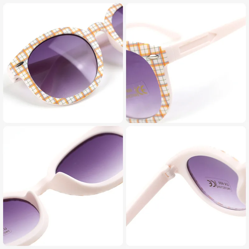 نظارات شمسية للأطفال، إطارات مرصعة بالزهور مربعة الشكل، حماية من الأشعة فوق البنفسجية بنسبة 100%، ظلال عصرية لنظارات الصيف للأولاد والبنات #4