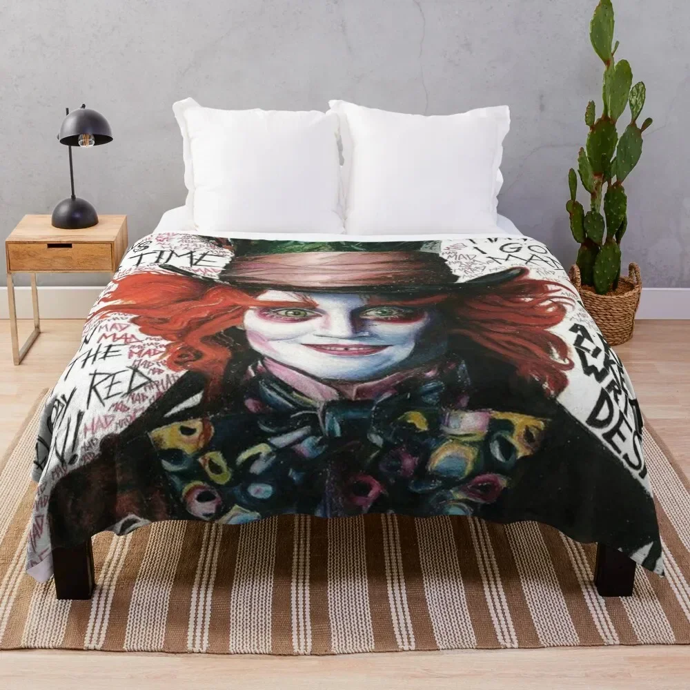 

mad hatter Throw Blanket Luxury St Luxury Soft Plush Plaid Blankets