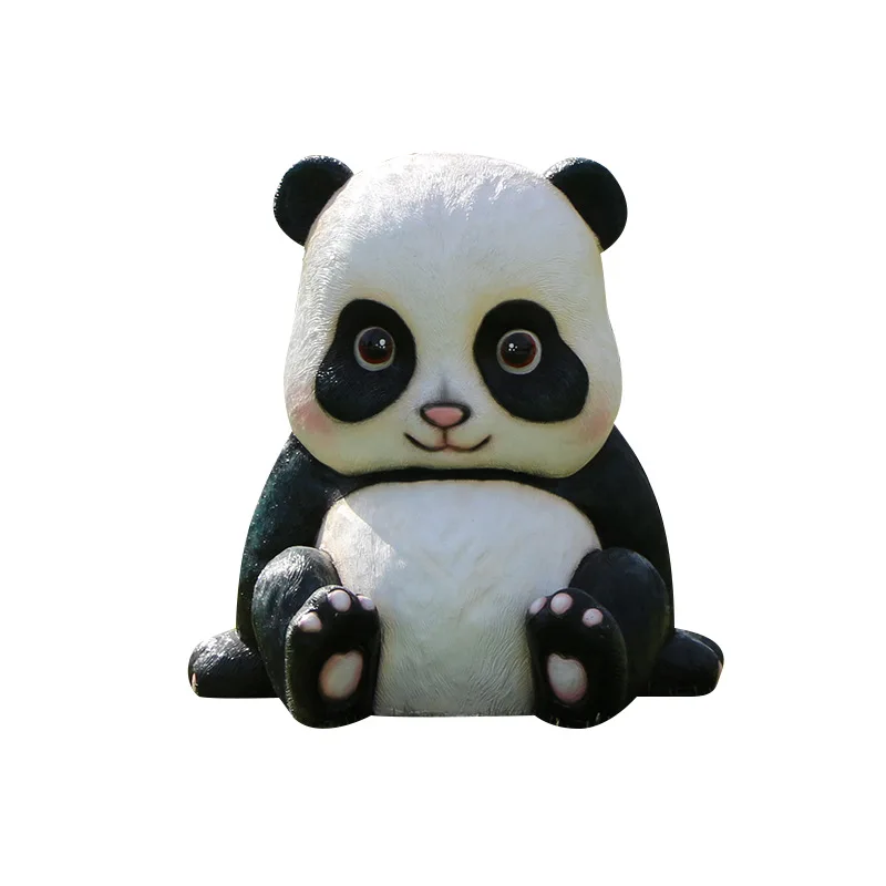 Outdoor lawn panda simulation decoration ornament park courtyard landscape fiberglass sculpture decoration