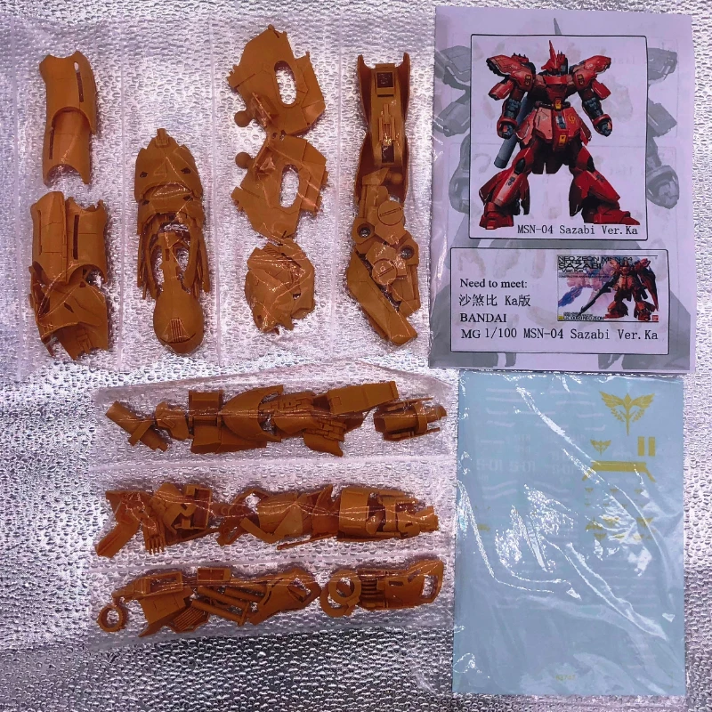 for MG 1/100 MSN-04 Sazabi Ver Ka UC Century RECAST Side3 Resin Dress up Conversion Kit Mobile Suit Char's Counterattack CCA