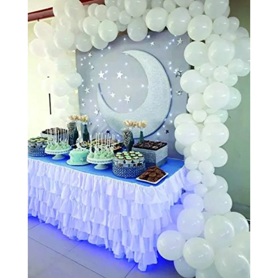 title: 100Pack 12Inch White Latex Balloons for Birthday Parties Weddings and Events Ideal for Decorquential