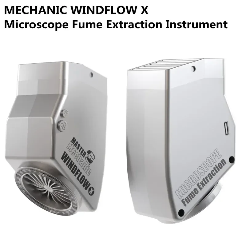 MECHANIC WindFlow X Exhaust Fan with Light for Mobile Phone PCB Welding Repair Powerful Microscope Fume Extraction Tool