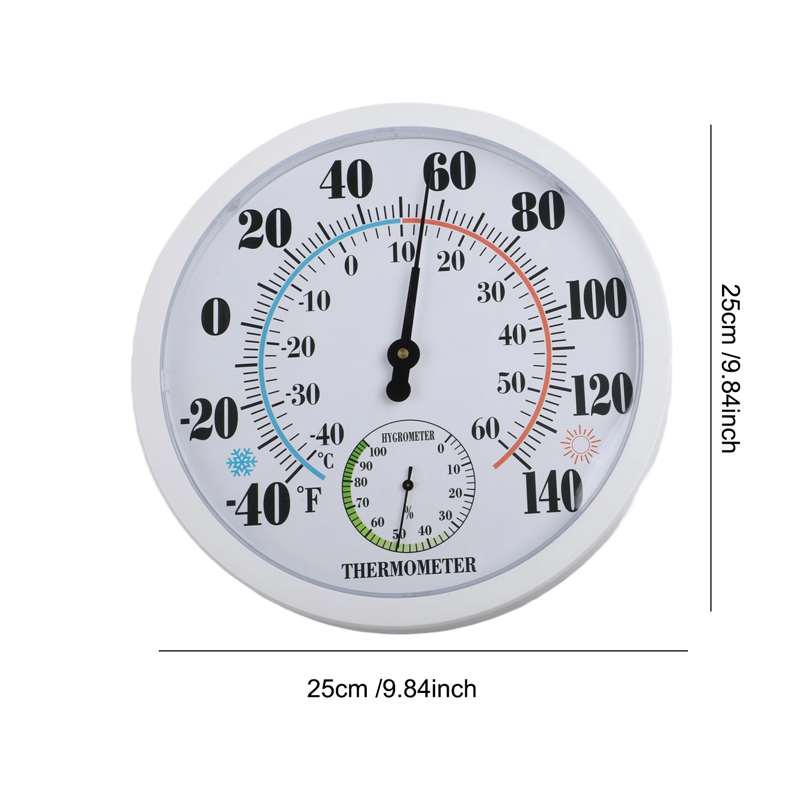 For Garages For Living Spaces Indoor Outdoor Thermometer Indoor Outdoor Humidity Monitor Temperature Instrument