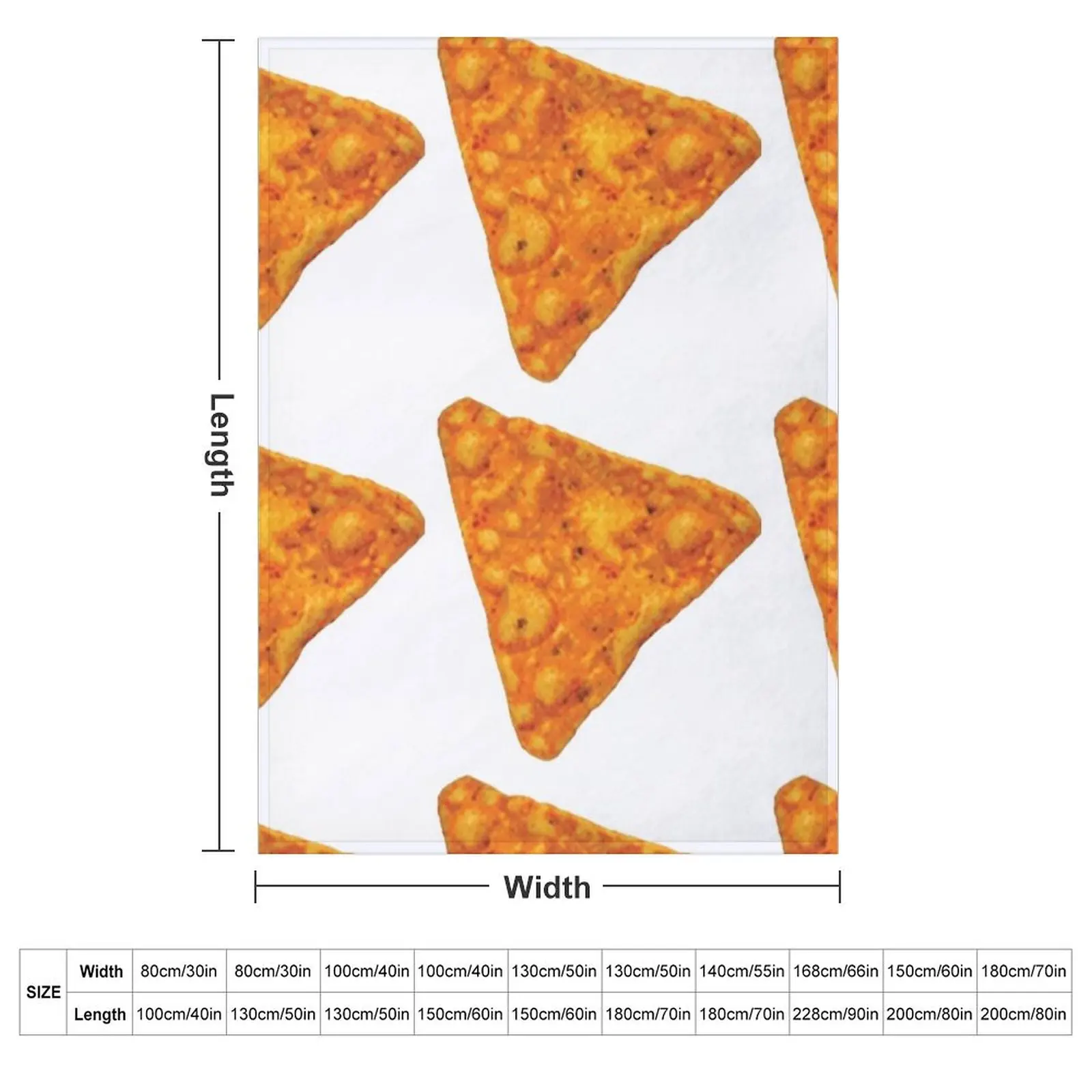 dorito tortilla chip Throw Blanket decorative Cute Plaid warm for winter Blankets