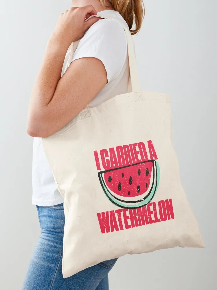 Classic I Carried A Watermelon Funny Vintage Tote Bag Canvas stote bag Shopping bags Canvas shoulder bag