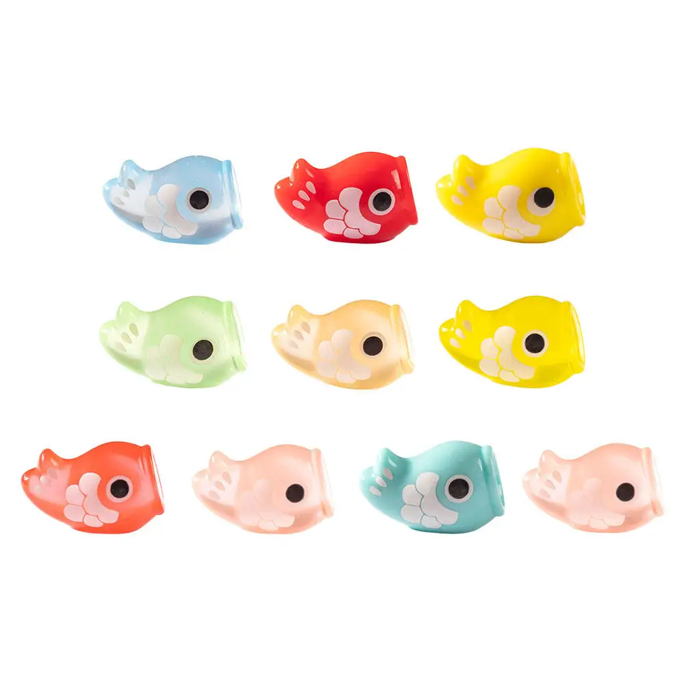 

10 шт. японских миниатюрных фигурок карпов, светящихся в темноте, для кукольного домика, сказочного сада, аквариума, микроландшафта