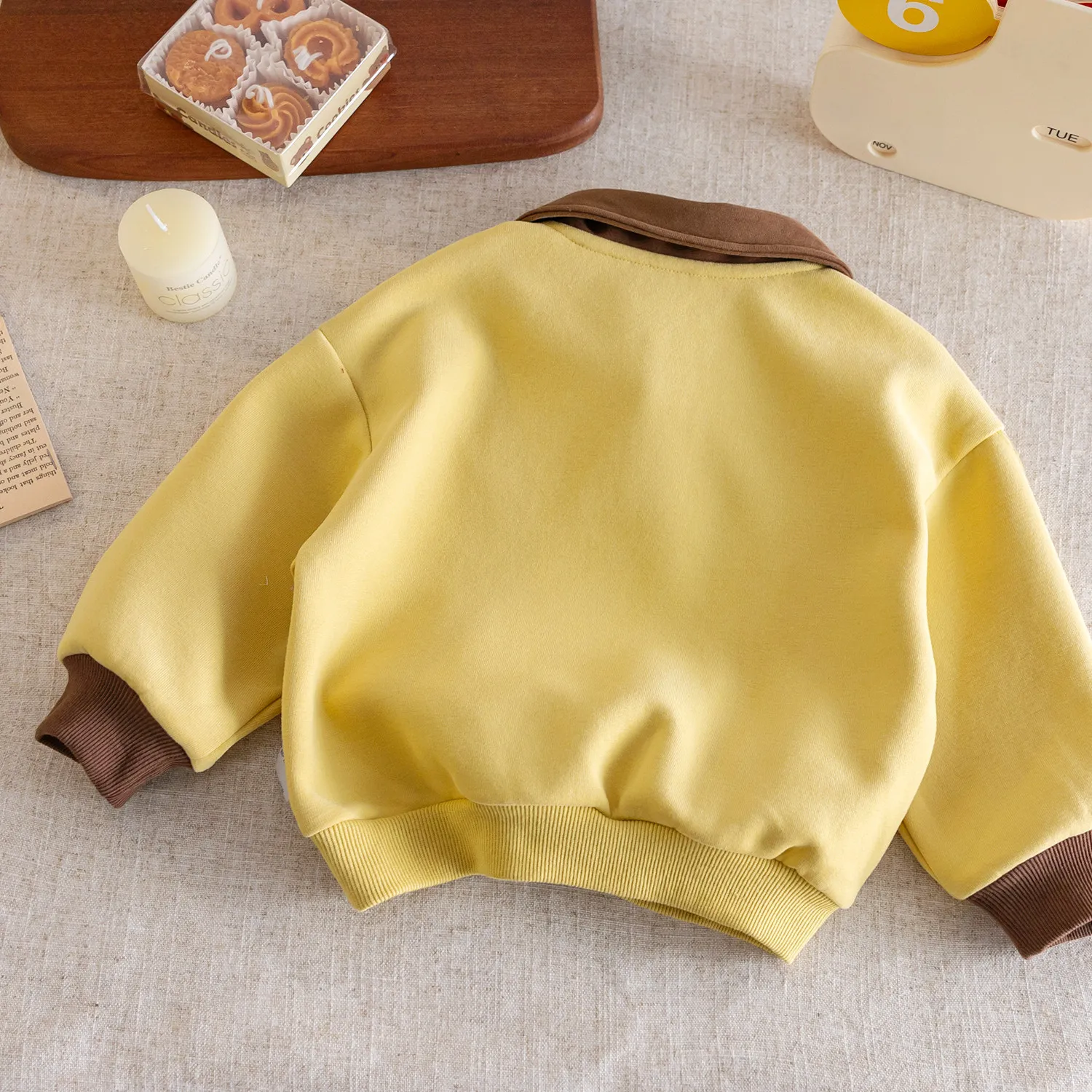 Neues Kinder-Frühlings- und Herbst-Polohemd mit langen Ärmeln, T-Shirt mit Cartoon-Motiv, bequemes Baumwoll-Unterhemd für Mädchen und Jungen, Baby – Detail 6