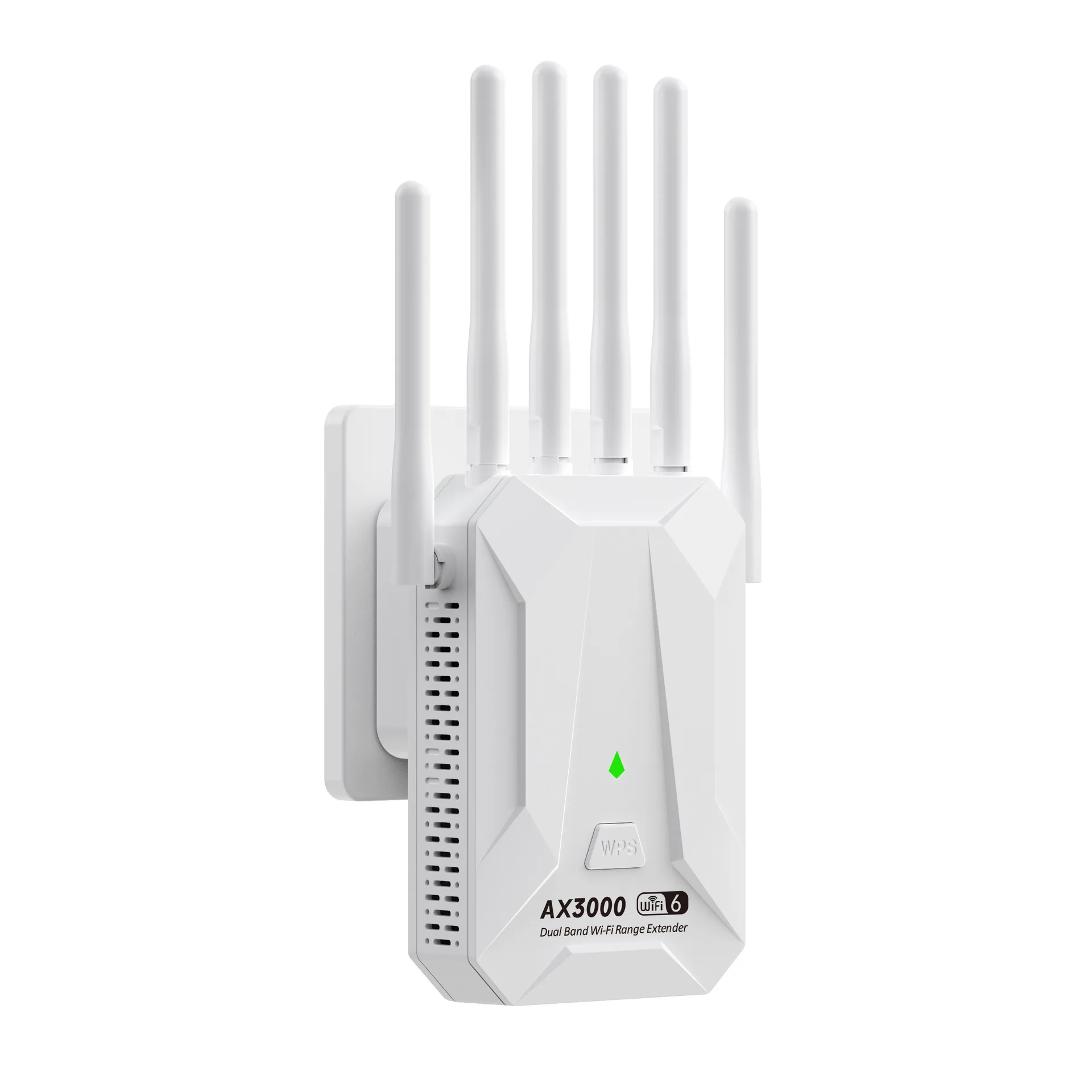 kebidumei 3000 Mbit/s WIFI6 Repeater Dual Band 2,4 GHz 5 GHz Extender 802.11ax Wi-Fi-Verstärker High Gain Six-Antenne Wi-Fi Booster Range Signal 3