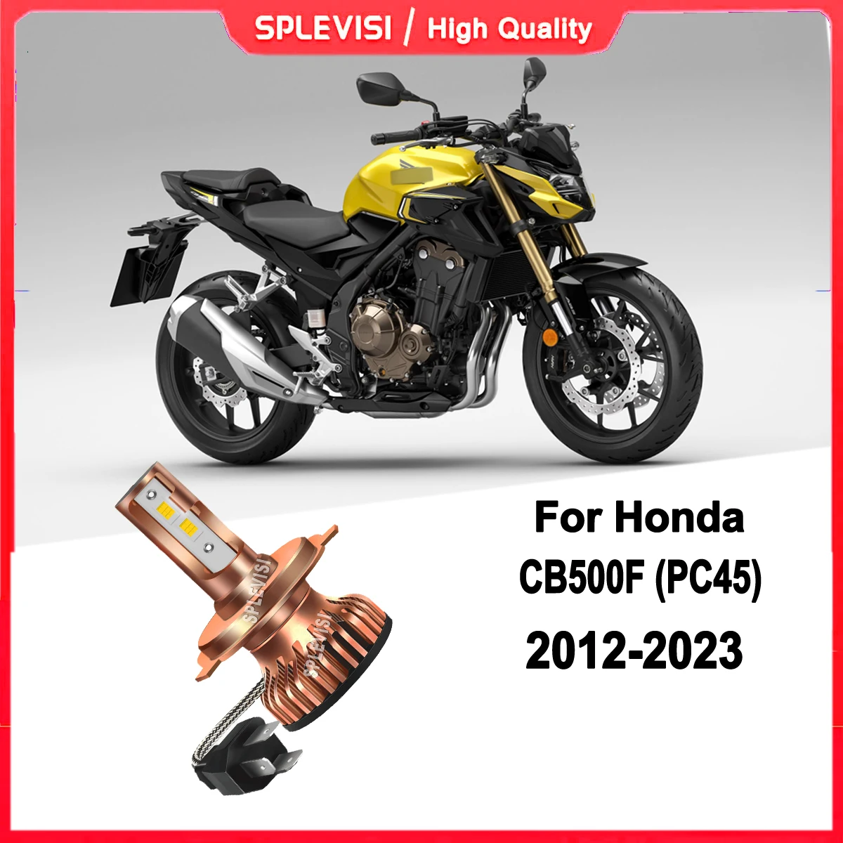

H4 9003 HB2 LED White Motorcycle Headlight - Light up without dark spots For Honda CB500F (PC45) 2012 2013 2014 2015 2016-2023
