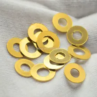 4pcs Brass Washers for Spyderco Paramilitary 2 C81 Folding Knives Modification Accessories C158/C186 Folding Knife Tools