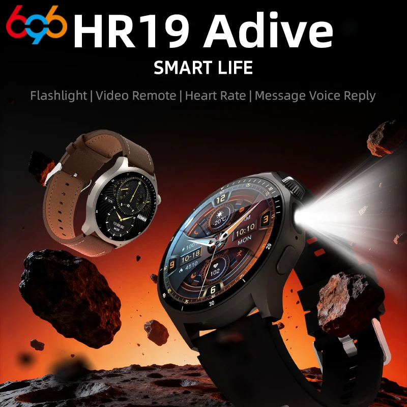 Sleep Monitoring Health Trackr Short Video Control Smart Watches For Sports Outdoors Flashlight NFC BT Call Smartwatch Men Women