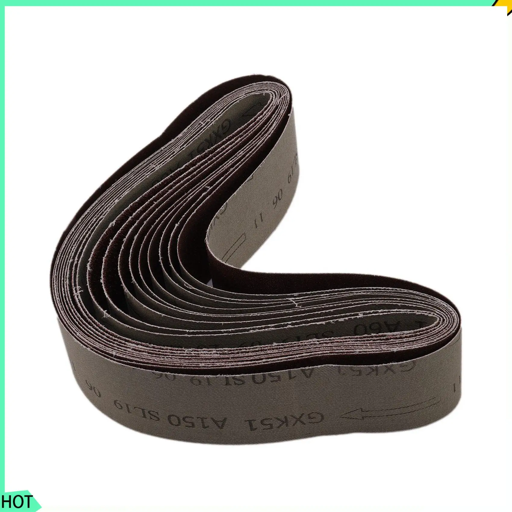 AWAH 20Pcs Sanding Belts For Grinding Polishing Mixed 60/ 120/ 150/ 240 Grit 50 X 686 Mm