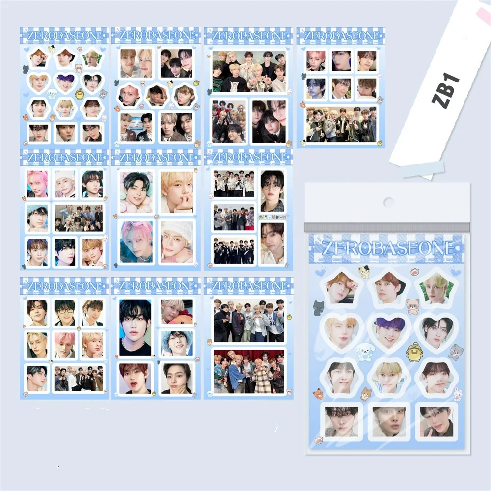 10 ชิ้น/เซ็ตไอดอลKpop GIDLE ITZY ZB1 BABYMONSTERสติกเกอร์ตกแต่งWONWOO KARINA Rickyแฟนของขวัญคอลเลกชัน