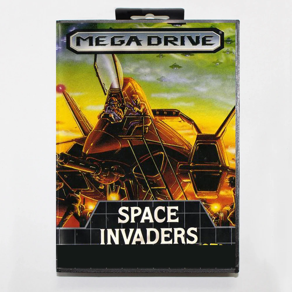 Space Invaders 90 MD Game Card 16 Bit BR Cover for Sega Megadrive Genesis Video Game Console Cartridge