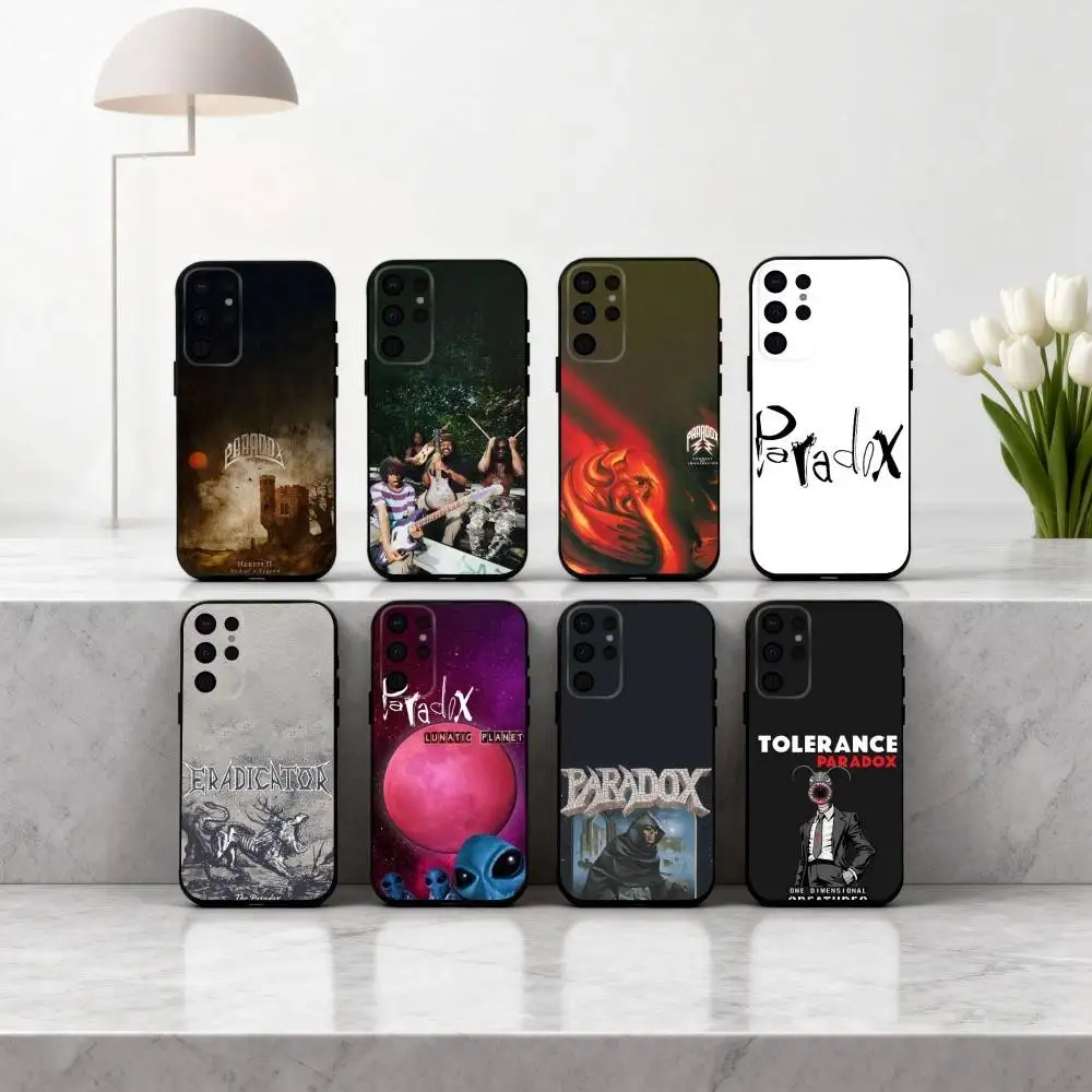 

Punk T-The P-Paradox Band Phone Case For Samsung S25,24,23,22,30,21,10,9,Ultra,Plus,Lite,FE,4,5 G Soft Black Case