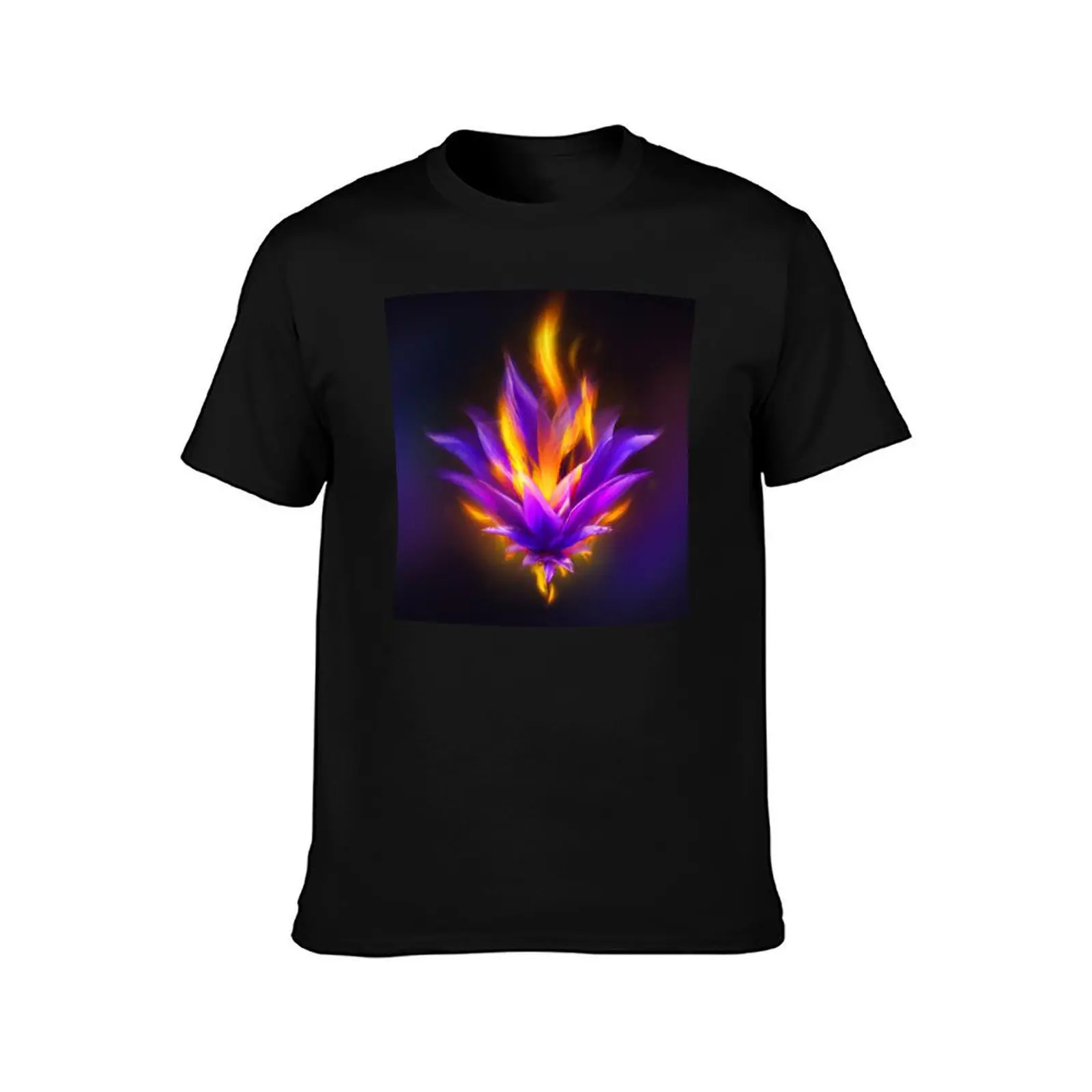 St. Germain Violet Flame T-Shirt, Summer Casual Cotton Tee, Oversized Streetwear Tops, Vintage Graphic Print, Unisex Men Women