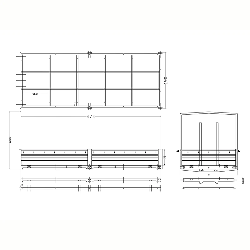 1:14th Scale RC Truck Model Metal Simulation Independent Trailer KIT for JXmodel for MAN F2000 Car