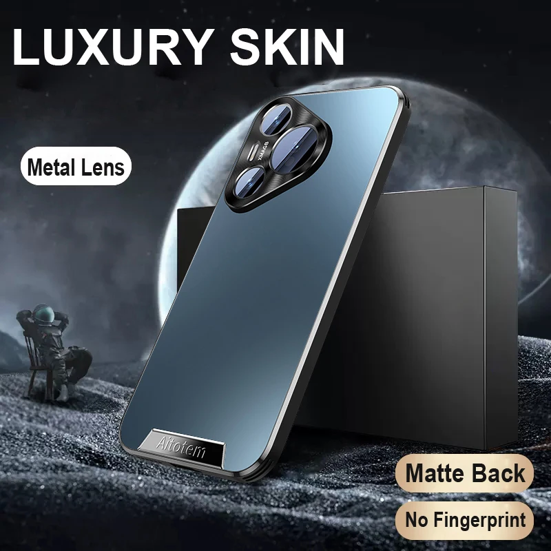 

Slim Phone Case Metal Lens Protected Cover Plating Plastic Hard Back Cover for Huawei Pura 70 Ultra Pura 70 Pro Phone Shell