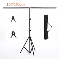 Fondo de fotografía de 100x150cm, sistema de soporte de fondo, fondos de Metal para estudio fotográfico con bolsas