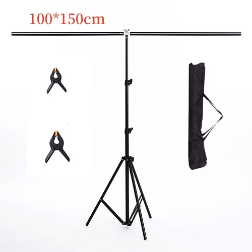 Imagen 1 del producto Fondo de fotografía de 100x150cm, sistema de soporte de fondo, fondos de Metal para estudio fotográfico con bolsas