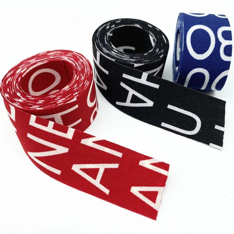 2 Yards 25mm 38mm High Quality Printed Letter Ribbon Polyester Cotton  Gift Wrapping Wedding Decoration Hair Bows DIY image 5