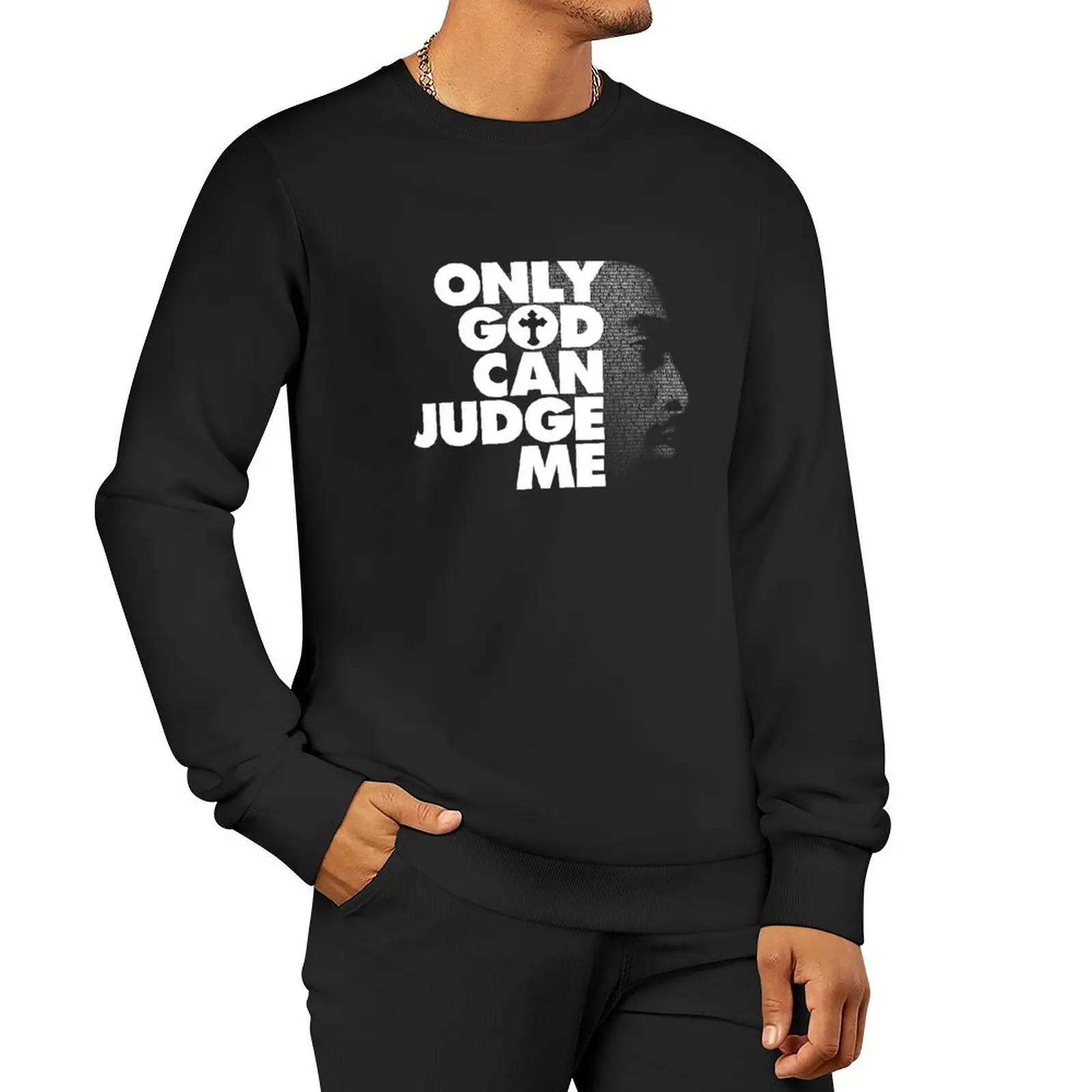 Tupac Only God Can Judge Me Pullover Hoodie men's sweat-shirt set men's autumn clothes men clothes men wear hooded sweatshirts