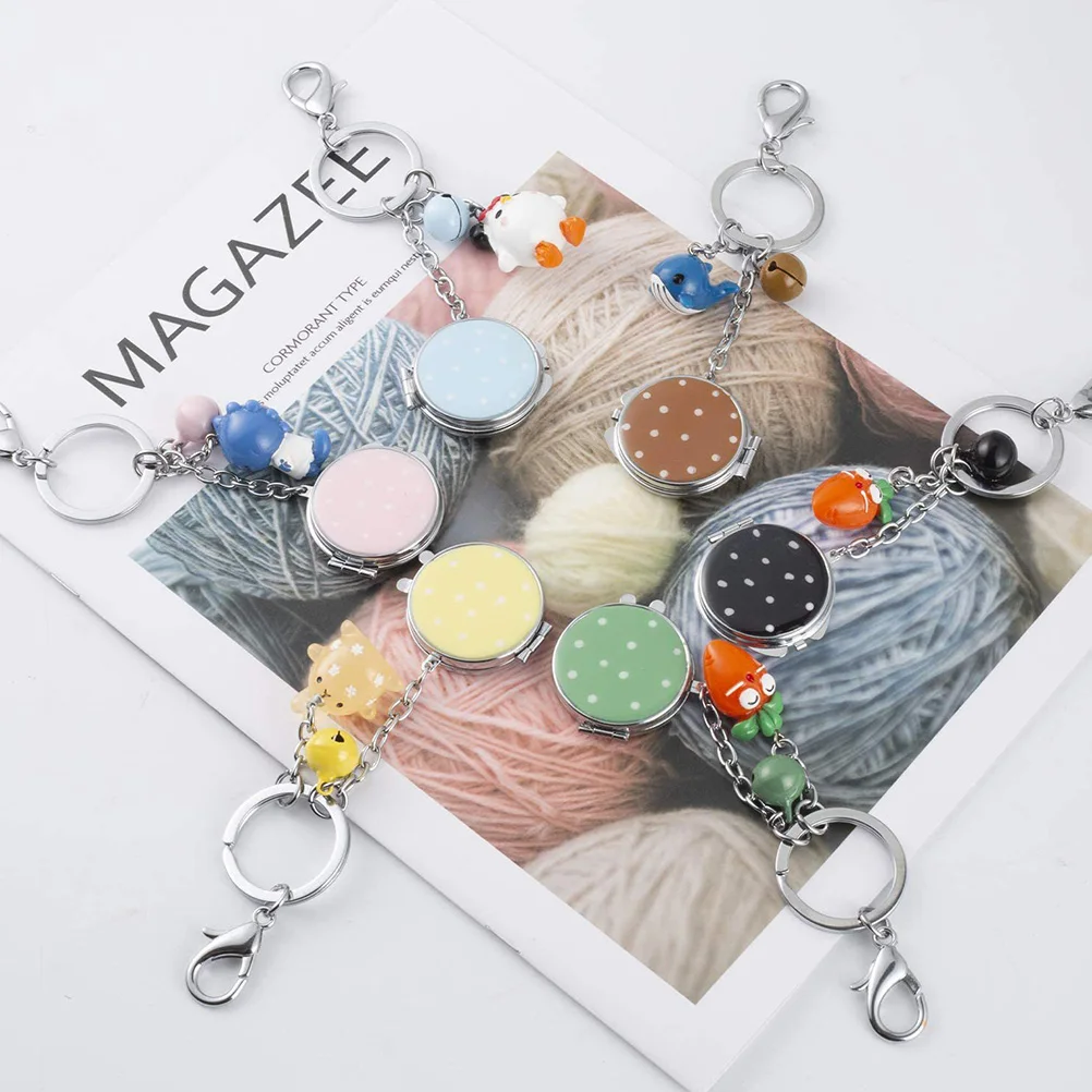 

40 Pcs Key Chain Keychains Round Split Rings Keyring Hoop Portable for Crafting Metal Flat