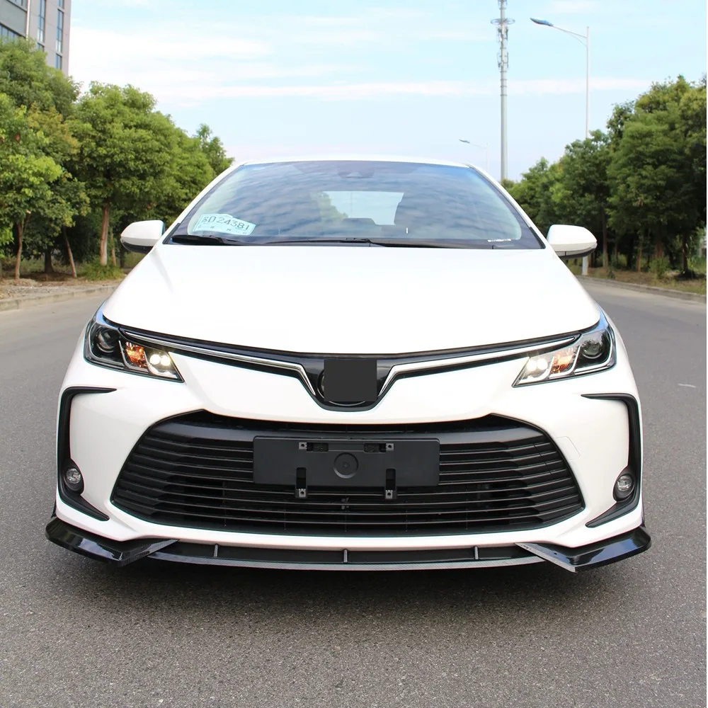 Car Accessories Front Bumper Lip Spoiler Splitter Diffuser Detachable Body Kit Cover Guard For Toyota Corolla 2019 2020 2021