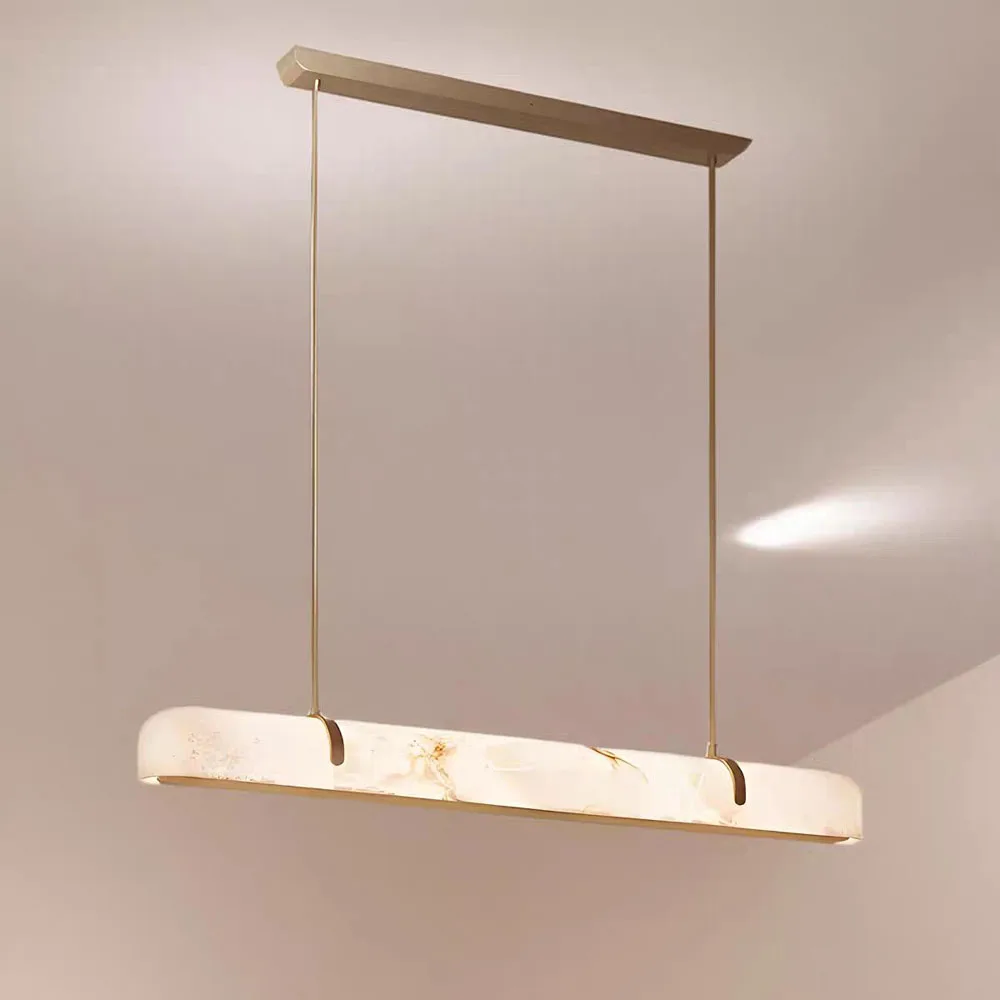 

Modern Marble Chandelier LED Dining Room Plafonnier Living Room Decoration Hanging Fixtures Bar Lighting