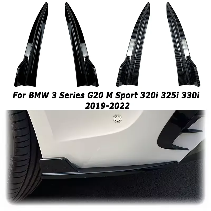 

Car Rear Bumper Splitters for BMW 3 Series G20 M Sport 320i 325i 330i 2019-2022 Side Skirts Tuning Aftermarket Car Accessories