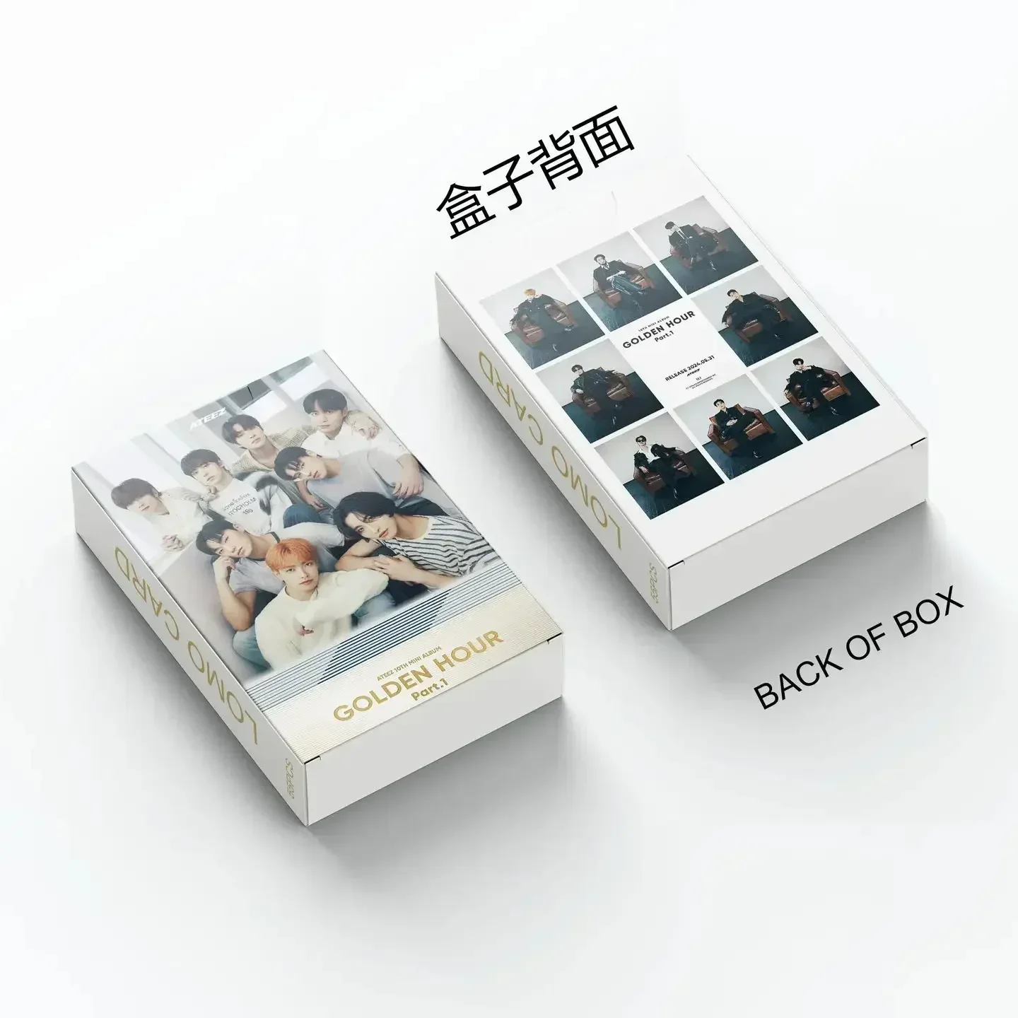 Kpop 55PCS ATEEZ LOMO การ์ด GOLDEN HOUR: Part.1 ใหม่อัลบั้มKpop Group Photocardsภาพพิมพ์การ์ดคุณภาพสูง