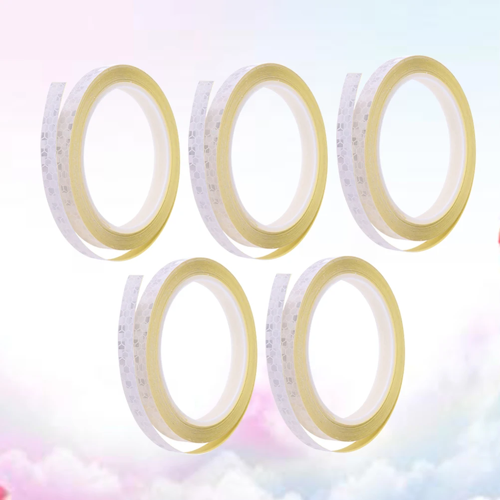 

5 Pcs Tape Wheel Body Stickers Reflective Warning Strips Bicycle Light Bike