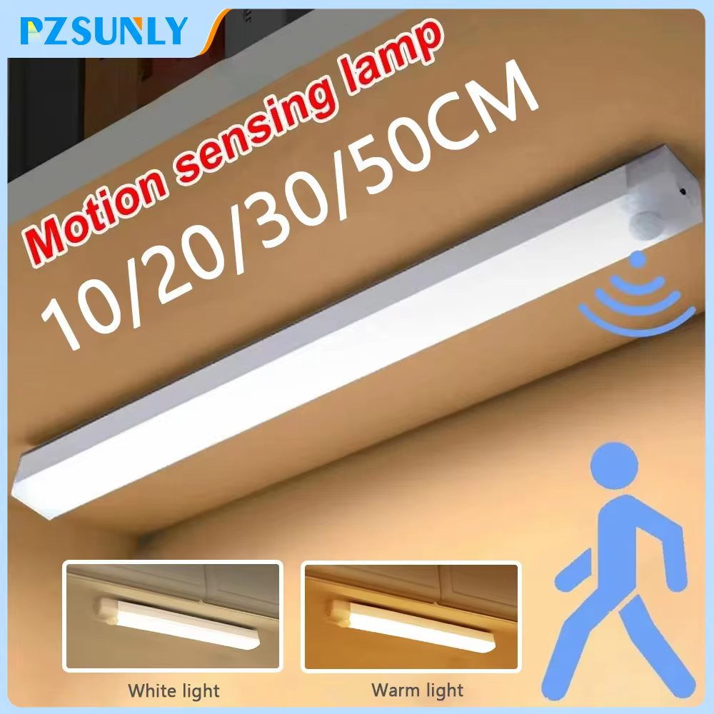 LED Motion Sensor Light Wireless LED Night Light Type C Rechargeable Light Cabinet Wardrobe Lamp Staircase Backlight For Kitchen Похожие на AliExpress