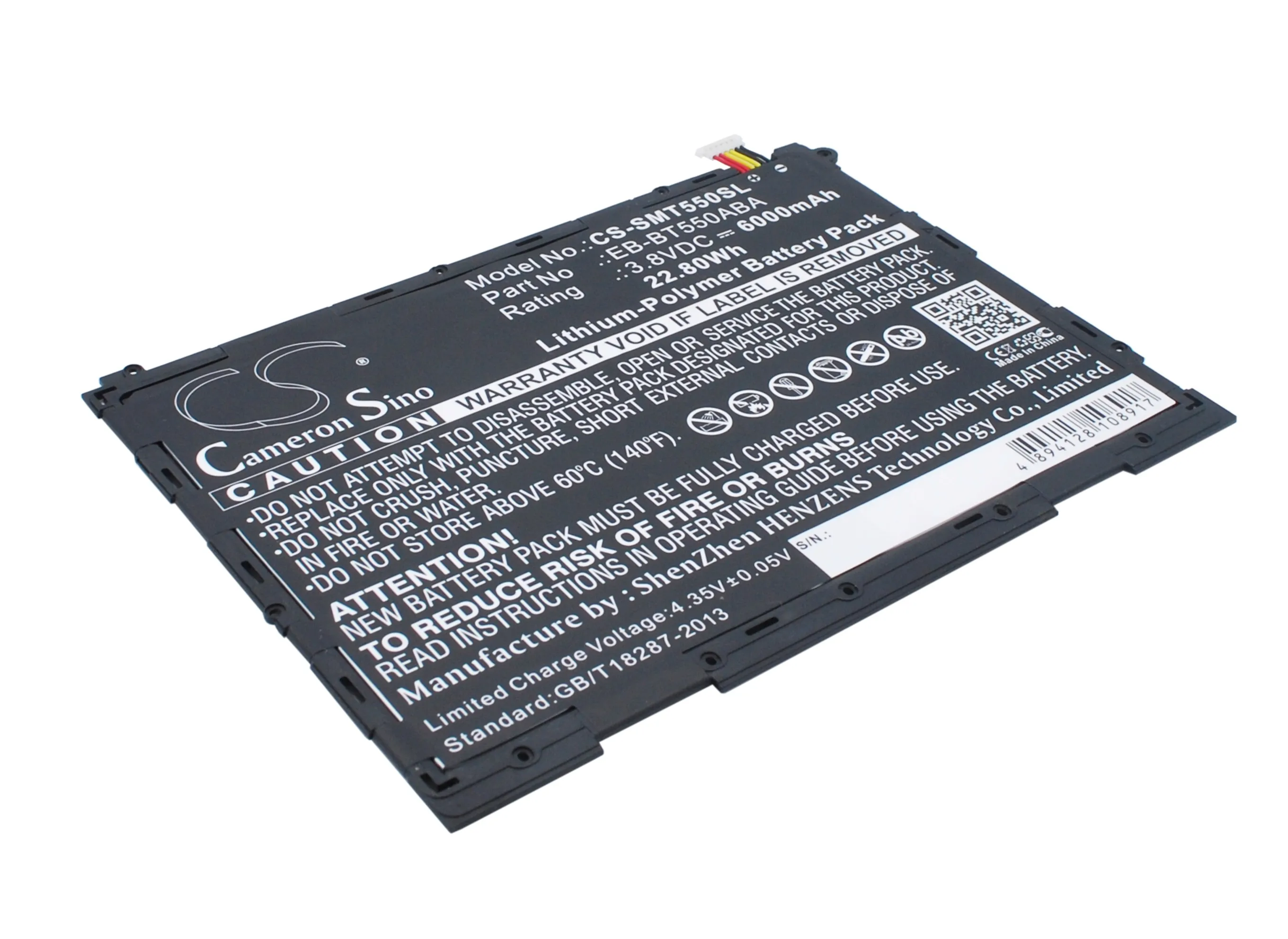 Tablet  Battery For  Samsung EB-BT550ABA  EB-BT550ABE Galaxy Tab A 9.7  SM-T550  SM-P550 SM-P555  SM-P555Y  SM-T555  SM-T555C