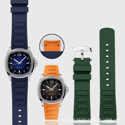 Para Mido Multifort TV M049.526 correa de reloj de goma impermeable 22mm M049 interfaz curva accesorios de reloj de silicona correa de reloj