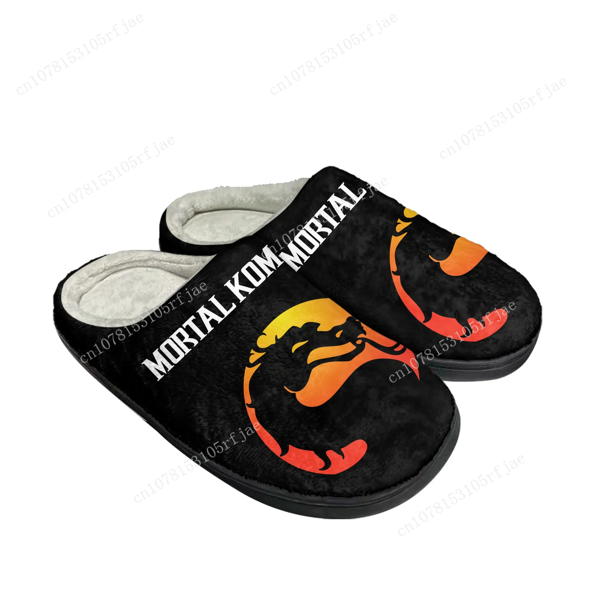 Mortal Kombat Home Cotton Slippers Cartoon Game Mens Womens Teenager Plush Bedroom Casual Keep Warm Shoes Tailor Made Slipper