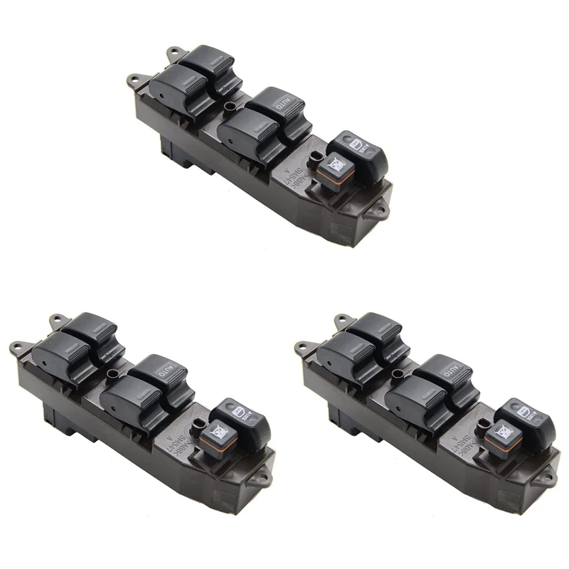 3X Car Glass Lifter Switch Power Window Control Combination Switch For Toyota Vios 84820-33230