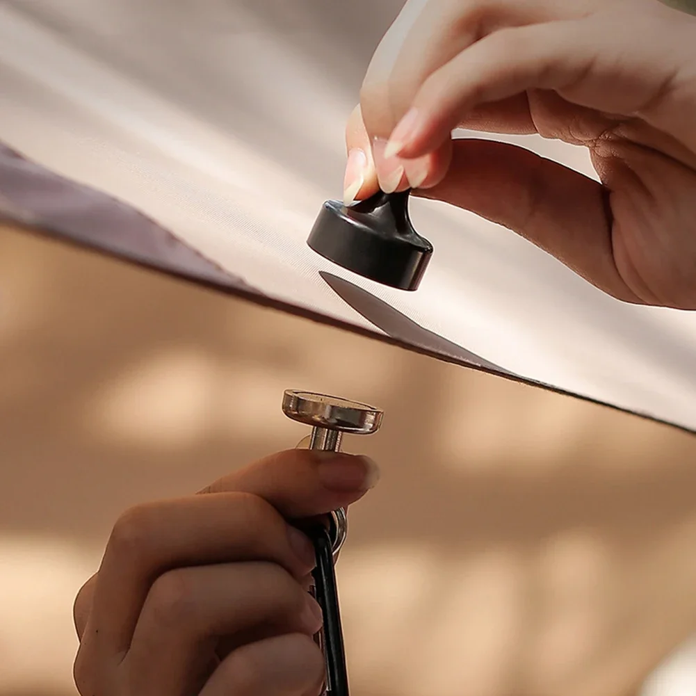 1-4 قطعة حلقة تسلق مغناطيسية قوية المحمولة خيمة المظلة حلقة تسلق المغناطيس شماعات أضواء التخييم في الهواء الطلق خطاف مغناطيسي قوي #4