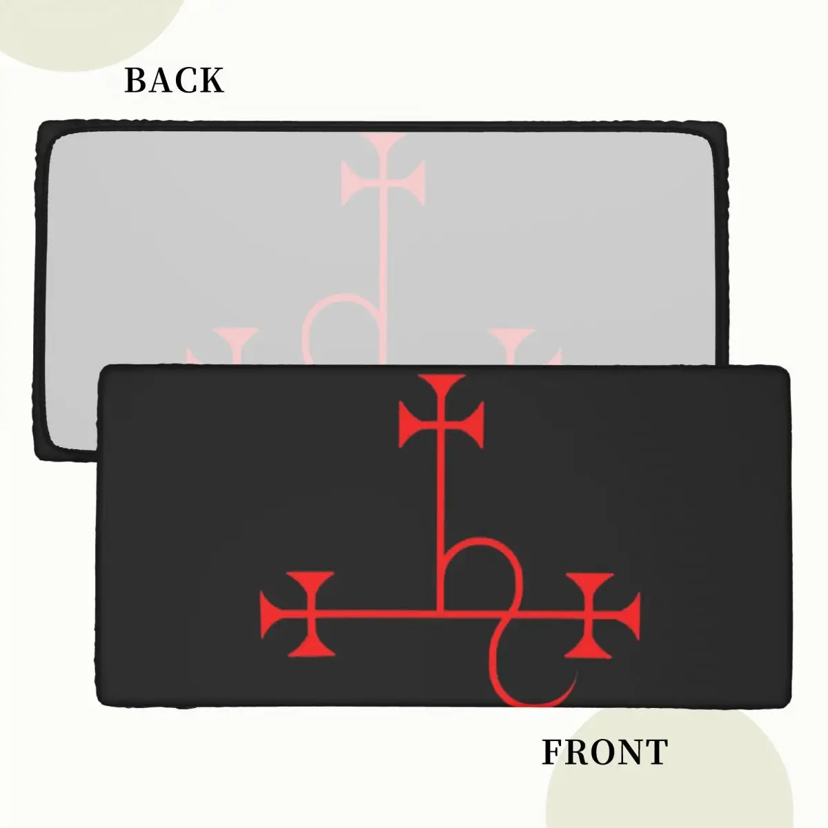 Lilith - Goetia Style Sigil - Uncircled (Red) Poster Custom Rectangular Tablecloth Table Cover for Dining Events Table Cloth