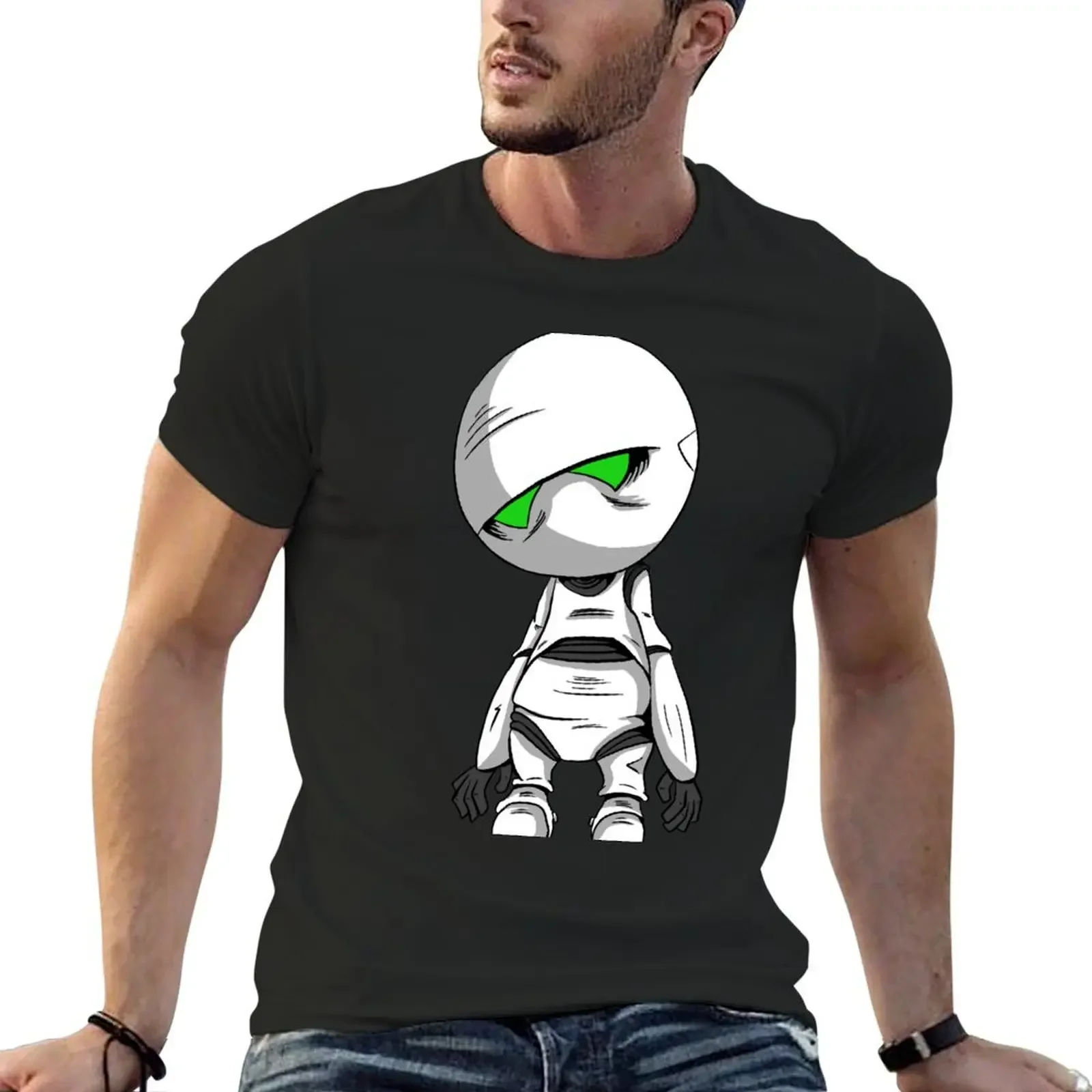 

Marvin the Paranoid Android (no quote) T-Shirt designer shirts graphic tee shirt Men's t shirts