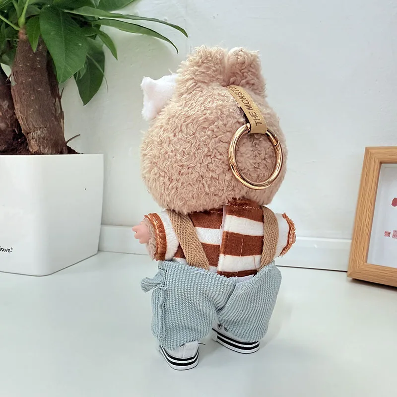 귀여운 라부부 1세대 2세대 3세대 귀여운 데일리 의상 블랙 화이트 개 낚시 세트 15/17cm 인형용