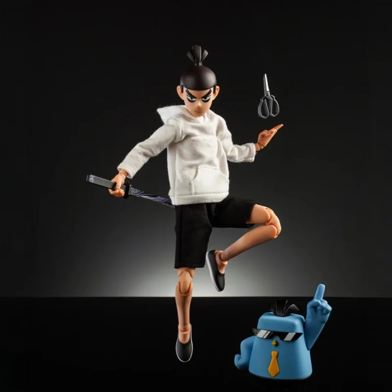 GONG STUDIO ciseaux sept figurine 1/8 échelle Joint mobile poupée tissu robe décoration de bureau modèle à collectionner jouet cadeau