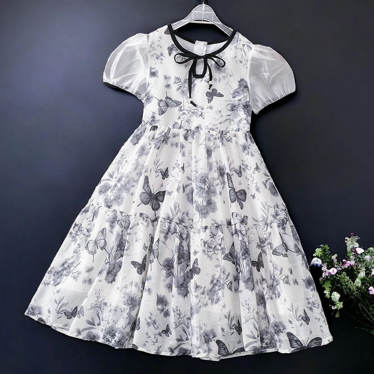 Summer Kids Clothes Chiffon Party Dress for Girls Long Dress Prom Princess Outfits Children Teenagers Vestidos 4 6 8 10 12 Years