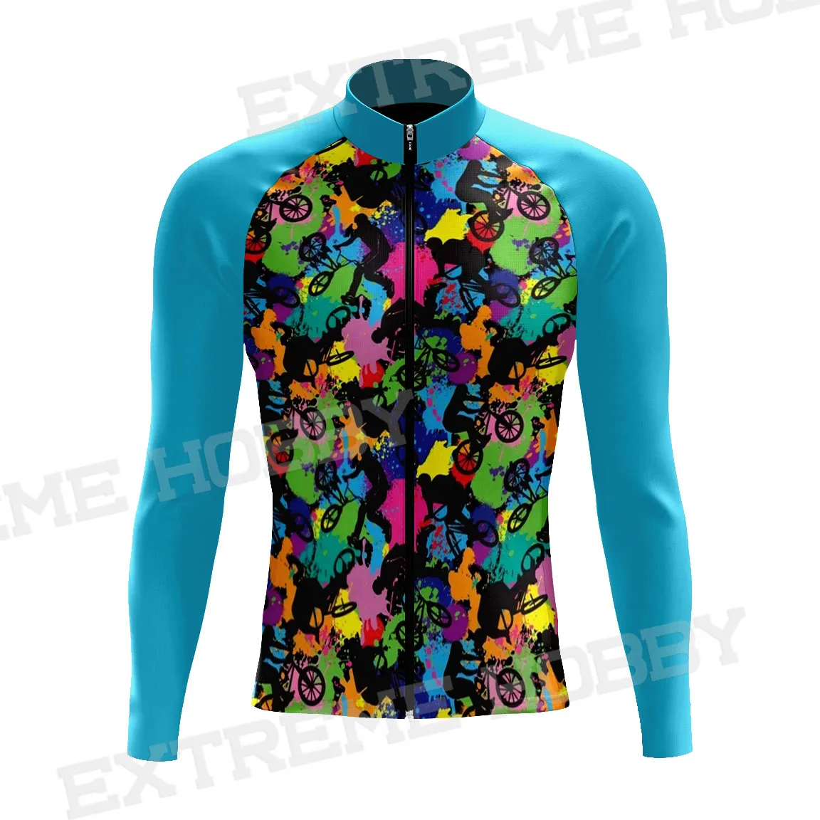 

EXTREME HOBBY Men Long Sleeve Mountain Bicycle Clothing Quick Dry Breathable Cycling Jersey MTB Ciclismo Hombre Cycling Clothes